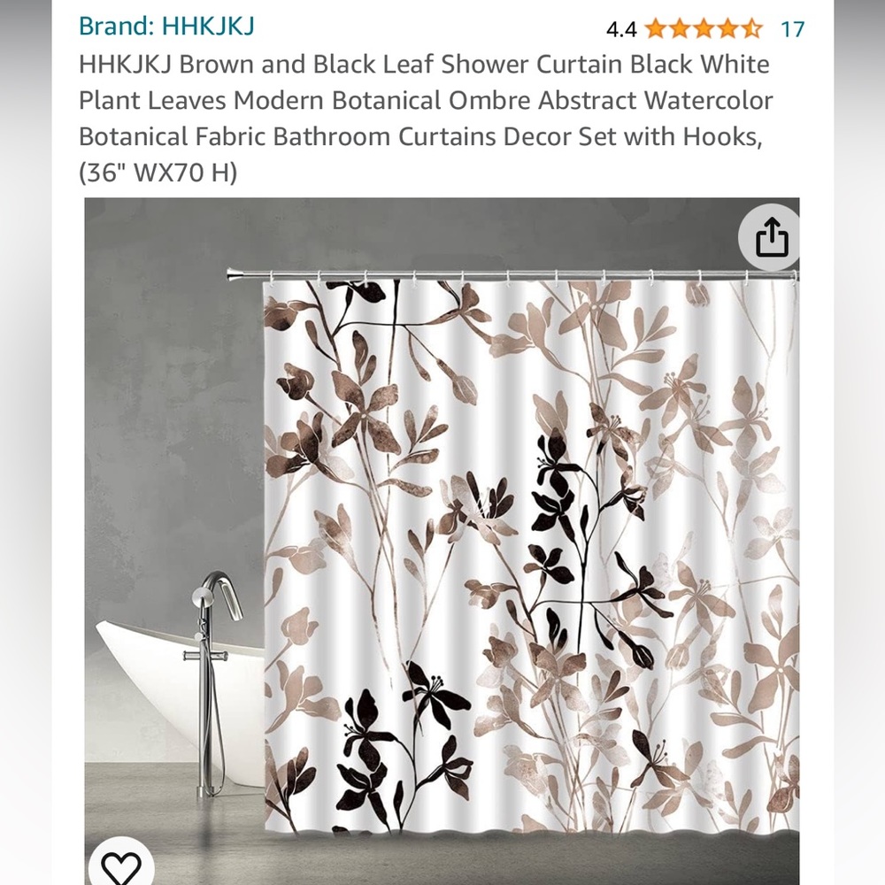 Shower curtain. NEW IN PACKAGE